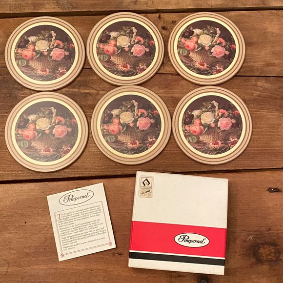 English Rose Coasters Set of 6 - Picture 2 of 7